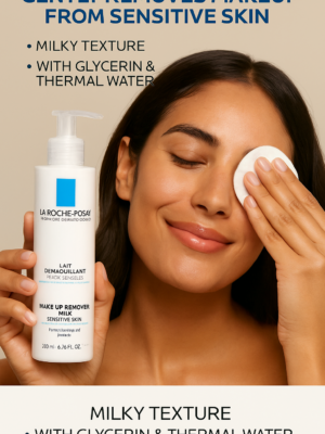 💙 La Roche-Posay – Make-Up Remover Milk
حليب مزيل مكياج للبشرة الحساسة