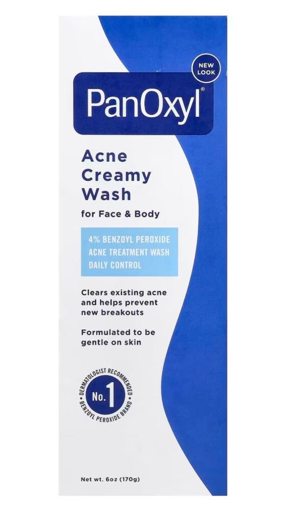 غسول PanOxyl Creamy Wash – تركيز 4% بنزويل بروكسايد