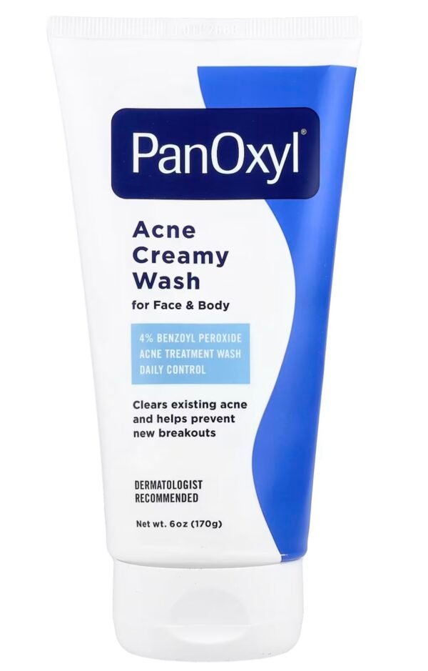 غسول PanOxyl Creamy Wash – تركيز 4% بنزويل بروكسايد