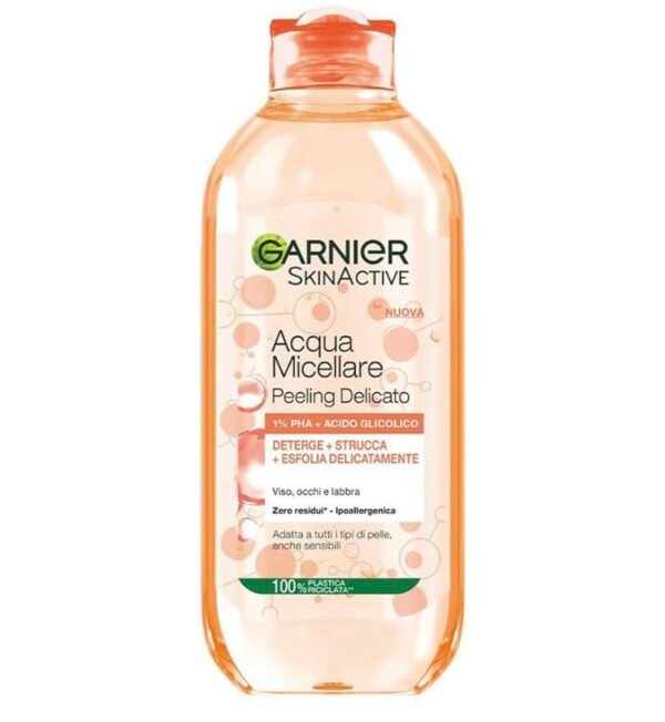 � غارنيه ميسيلار بالتقشير اللطيف – تنظيف + تقشير