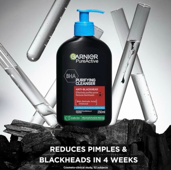 Garnier Pure Active BHA + Charcoal غسول