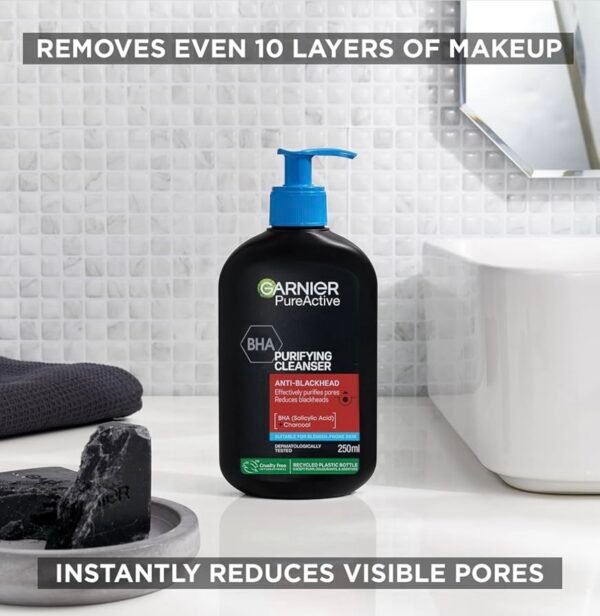 Garnier Pure Active BHA + Charcoal غسول