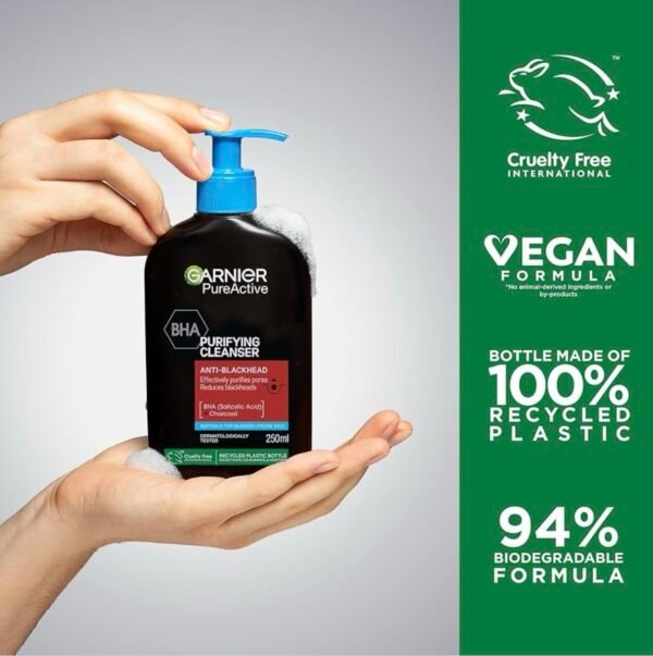 Garnier Pure Active BHA + Charcoal غسول