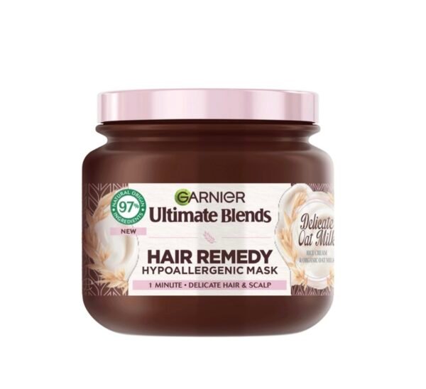 � ماسك غارنييه ديلكيت أوت ميلك – علاج فوري للشعر الحساس بحليب الشوفان العضوي