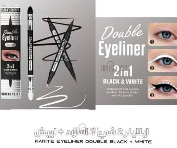 Karite Double Eyeliner 2in1 Black & White