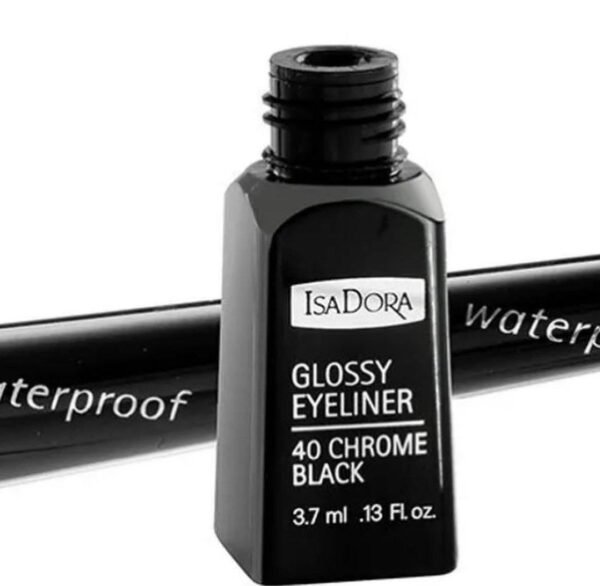 IsaDora Glossy Eyeliner Waterproof – 40 Chrome Black