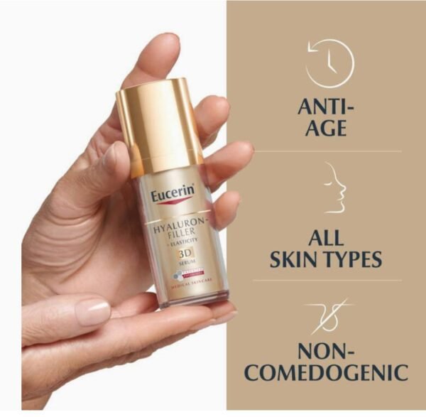 سيروم Eucerin Hyaluron-Filler + Elasticity 3D
إذا بشرتچ بيها تجاعيد، ترهل أو بقع عمرية، هذا السيروم راح تحبينه
