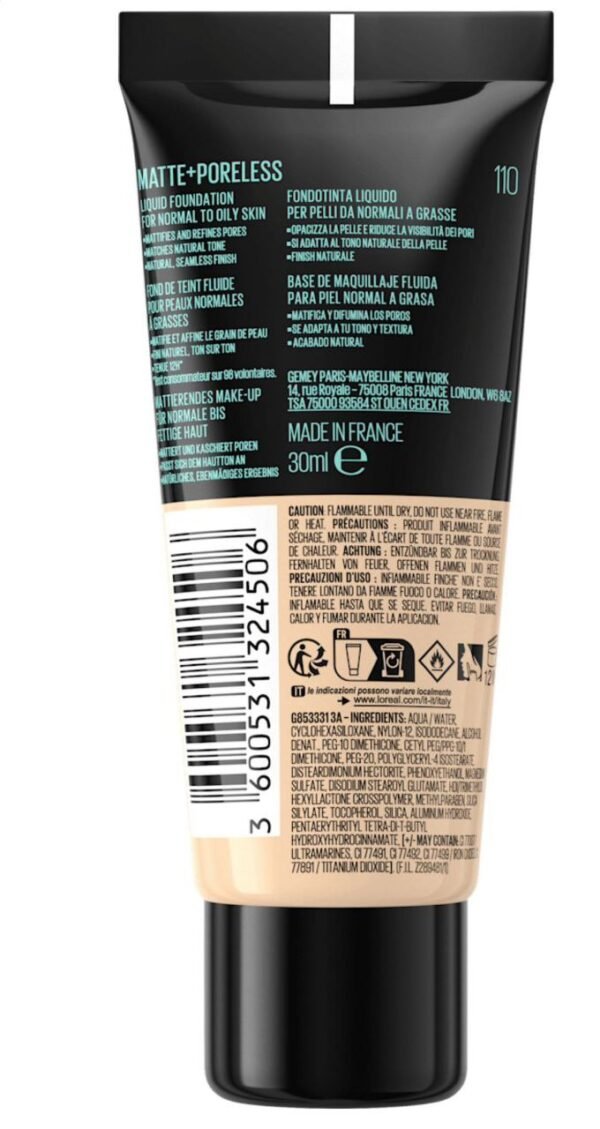 Maybelline Fit Me Matte + Poreless Foundation