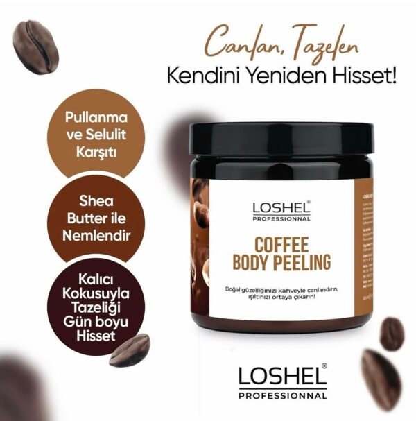 LOSHEL – Coffee Body Peeling سكراب قهوة للجسم،