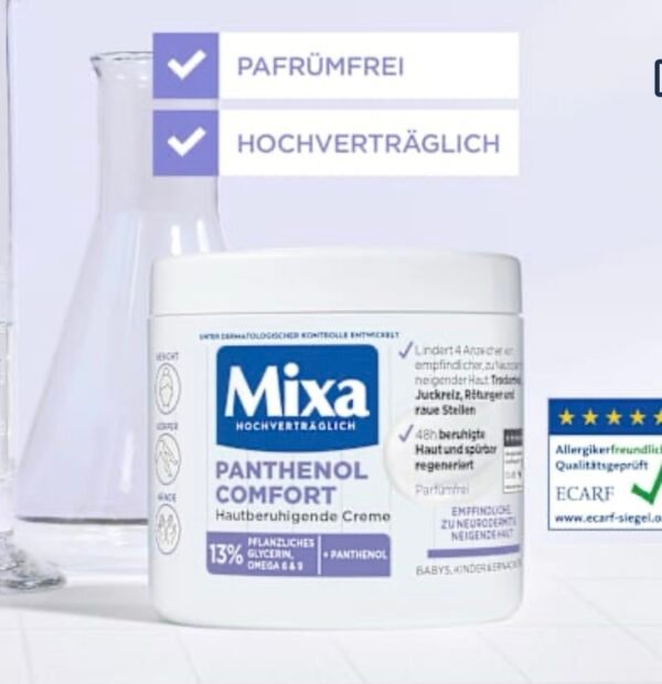 screenshot-170 كريم Mixa Panthenol Comfort – راحة فورية للبشرة المتعبة والحساسة