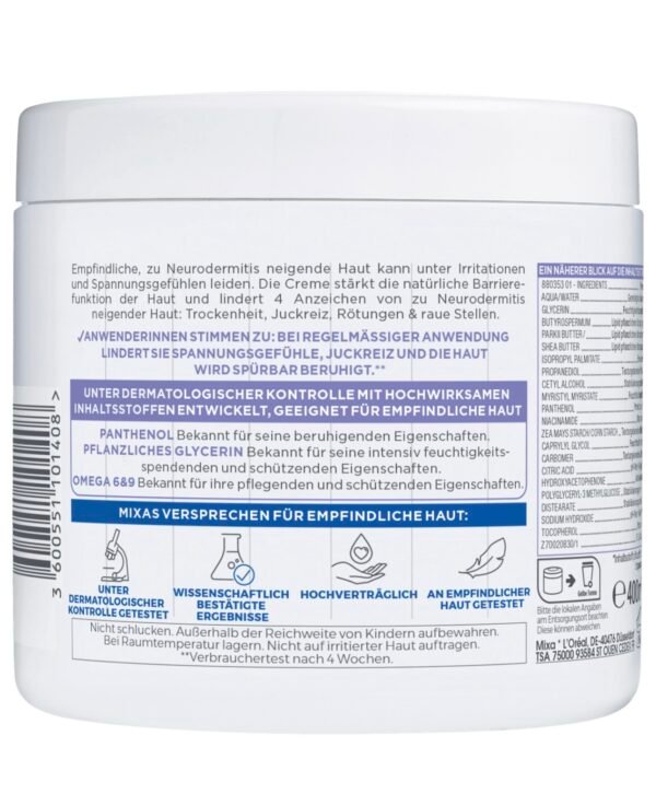 screenshot-173 كريم Mixa Panthenol Comfort – راحة فورية للبشرة المتعبة والحساسة