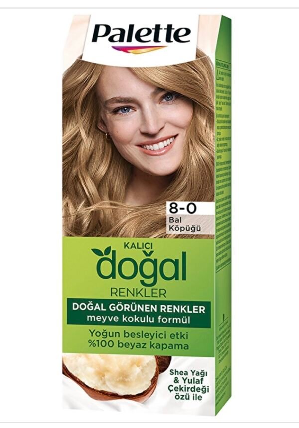 screenshot-204 هذا لون Palette الطبيعي – رقم 8-0 (رغوة العسل / أشقر فاتح طبيعي)، لون ناعم وهادئ