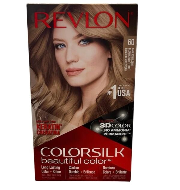 Revlon ColorSilk – رقم 60 (أشقر رمادي داكن)