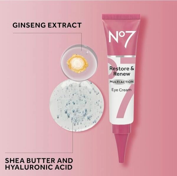 كريم العين No7 Restore & Renew Multi Action 👀💗
إذا الهالات والخطوط