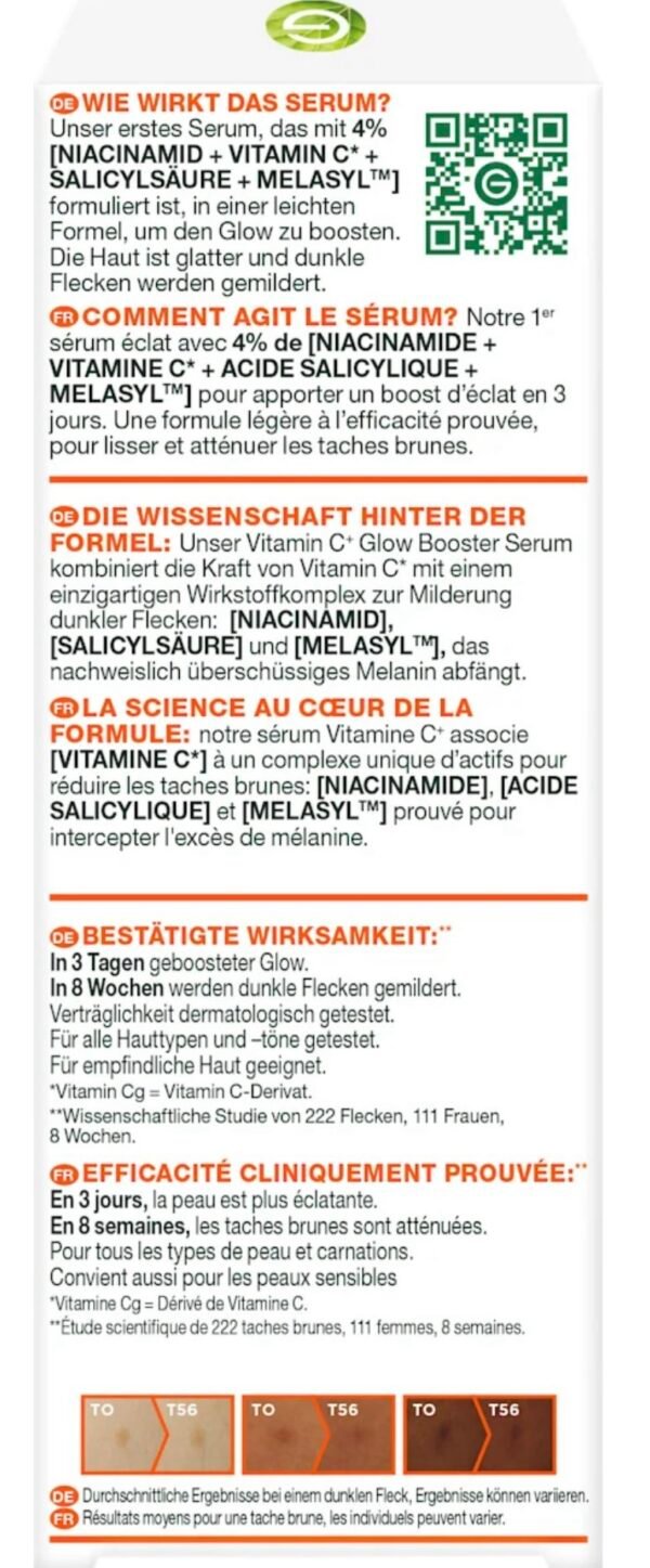 screenshot-278 يروم Garnier Vitamin C+ Glow Booster
إذا بشرتچ باهتة أو بيها آثار حبوب وتصَبّغات