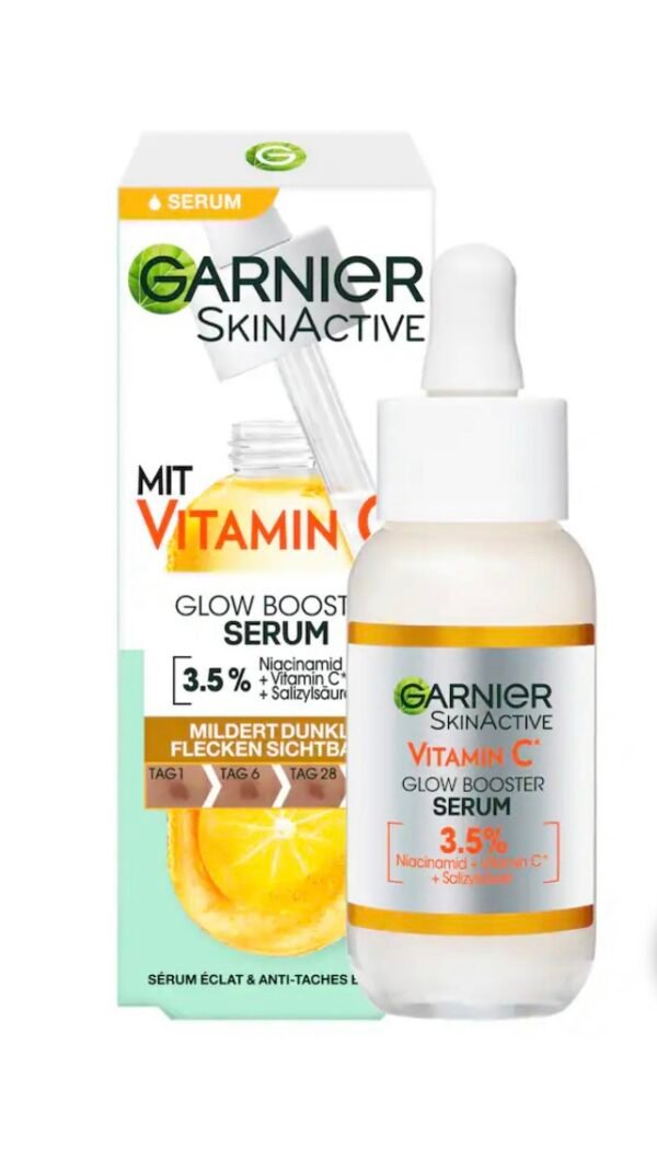 screenshot-281 ✨
سيروم Garnier SkinActive Vitamin C Glow Booster✨ (30ml)
إذا بشرتچ باهتة أو بيها بقع وآثار حبوب