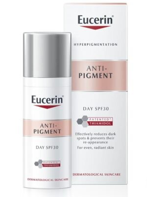 Eucerin Anti-Pigment Day Cream SPF 30
كريم نهاري علاجي للتصبغات، يوحد لون البشرة ويحميها من الشمس بنفس الوقت