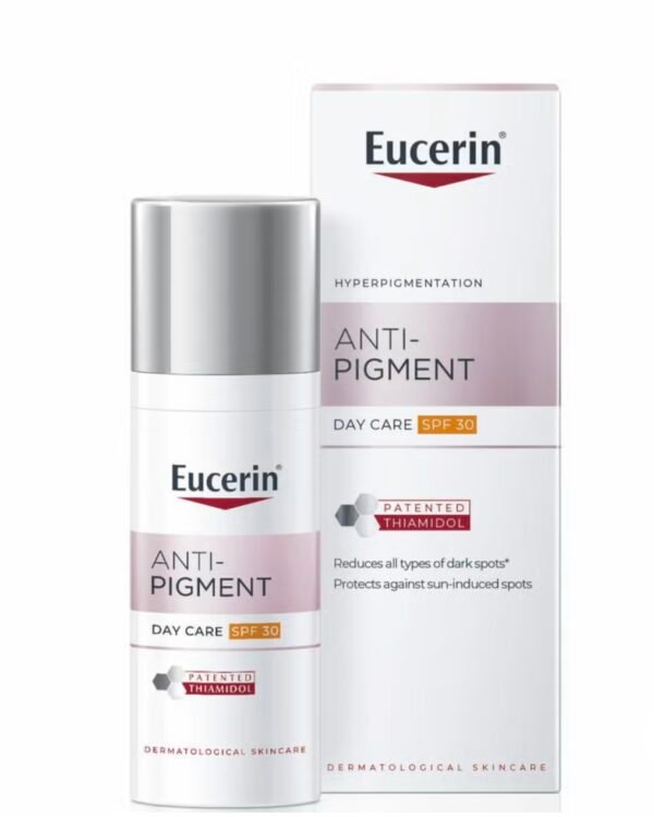 Eucerin Anti-Pigment Day Cream SPF 30
كريم نهاري علاجي للتصبغات، يوحد لون البشرة ويحميها من الشمس بنفس الوقت