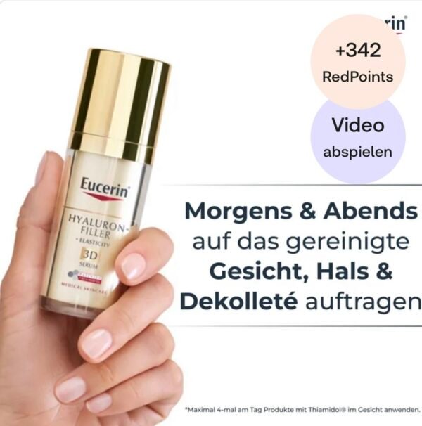 سيروم Eucerin Hyaluron-Filler + Elasticity 3D
إذا بشرتچ بيها تجاعيد، ترهل أو بقع عمرية، هذا السيروم راح تحبينه