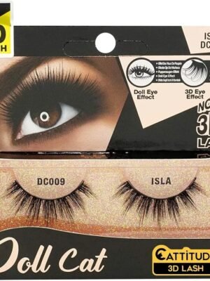 رموش EBIN NEW YORK Cattitude 3D Doll Cat طراز Isla DC009. 