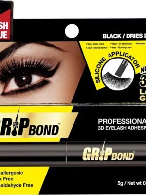 لاصق رموش EBIN New York Grip Bond 3D الاحترافي باللون الأسود. 
